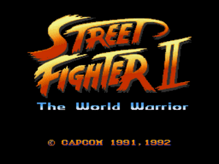 Street Fighter II New Moves Edition Japan Title Screen
